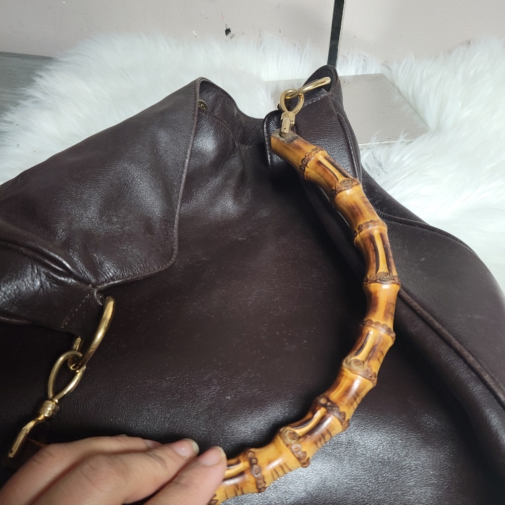 100% Authentic Gucci vintage bamboo tote bag - Picture 5 of 14